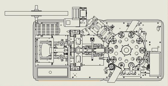 Custom Logo High Speed Double Wall Paper Cup Manufacturing Machine with External Size 2100*1250*2000mm