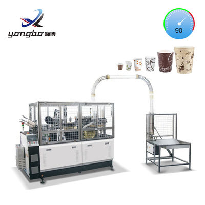 One Time Paper Cup Making Machine with Fully Automatic Replaceable Mold 380V 50Hz Voltage and Single/Double PE Coated Paper
