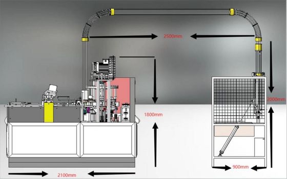 65-85pcs/Min Automatic Paper Cup Making Machine Disposable Paper Coffee Cup Forming Machine with Copper Bar