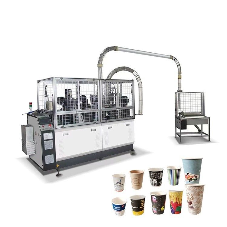 2-12 Oz Paper Cup Forming Machine with Double Wall Design External Size of 2200*1350*1900mm and 2500 kg Capacity