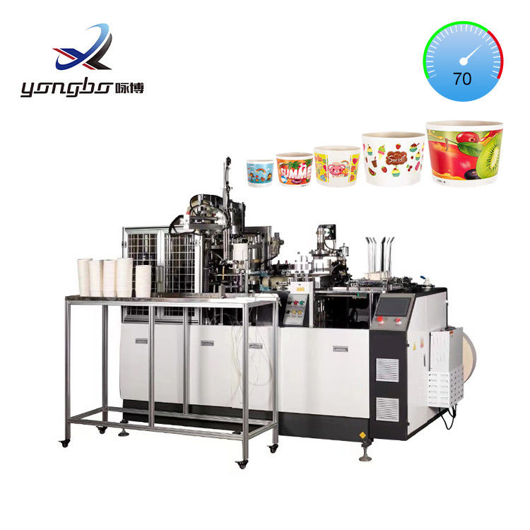 60-70 Pcs/Min Paper Bowl Making Machine Automatic Forming for Gas source 0.5-0.8MPa Processing Type