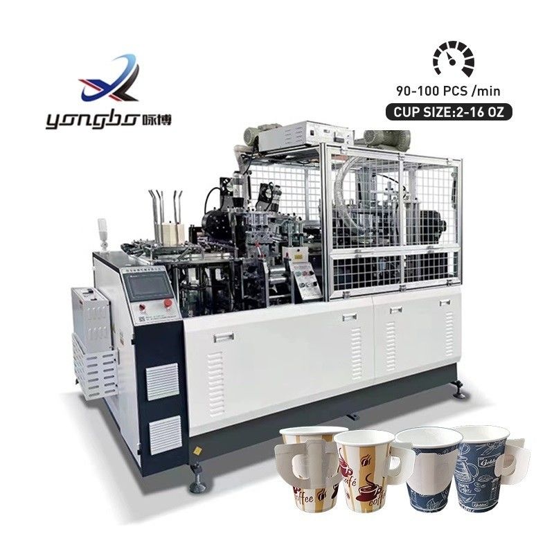 Full Automatic 90-100pcs/Min Paper Cup Making Machine with 9KW Power and 2740*1280*2100mm